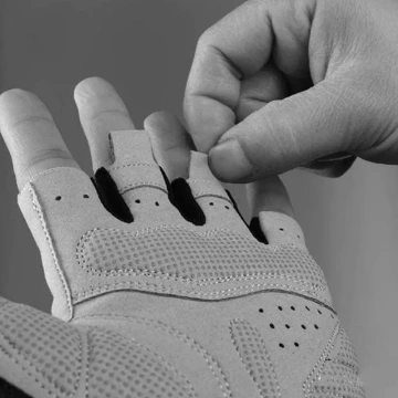 Rockbros S109GR Fahrradhandschuhe, Größe XL – Grau