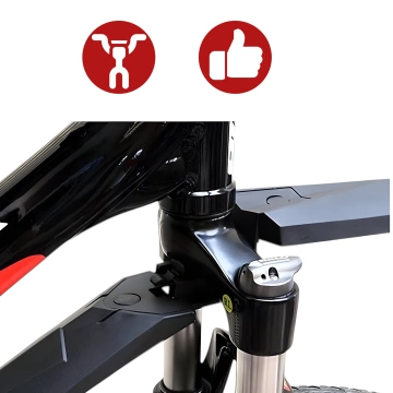 Plattform-Fahrradpedale für MTB-Fahrräder, Aluminium 9/16" Schwarzes Aluminium-Set [2 Stk.]