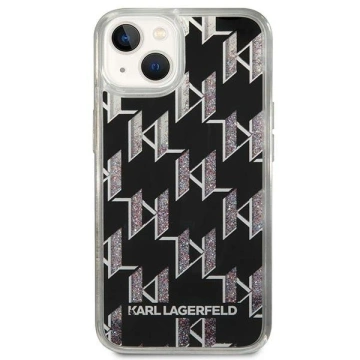 Etui ochronne na telefon Karl Lagerfeld KLHCP14SLMNMK do Apple iPhone 14 6,1" hardcase czarny/black Liquid Glitter Monogram
