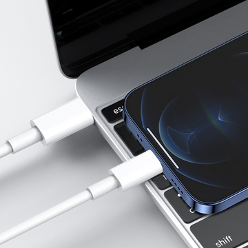 Kabel USB-C für Lightning für Apple iPhone iPad iPod 20W 2m BOX Weiß