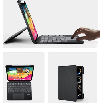Etui ochronne z klawiaturą bluetooth do iPad Pro 11 (2024)  DUX DUCIS DK Czarne