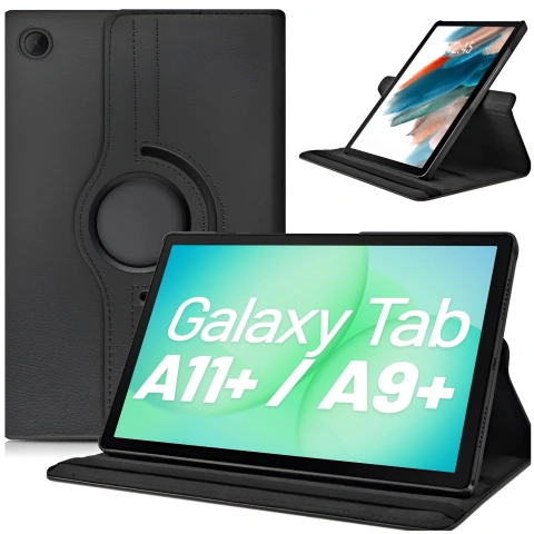 Etui do Samsung Galaxy Tab A11+ (X310/X315/X316) / A9+ 2023 11" (X210/X215/X216) obrotowe pokrowiec obudowa z klapką na tablet Case Alogy Czarne