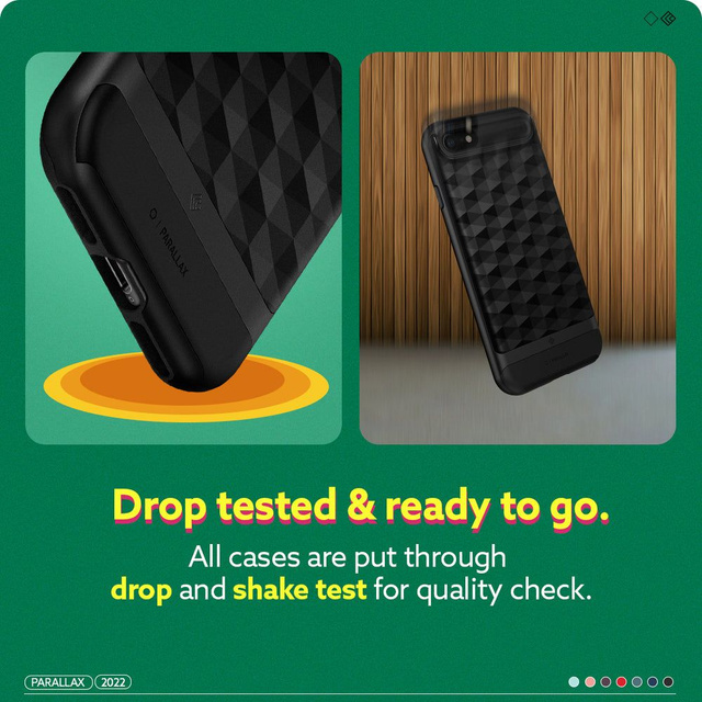 Etui Caseology Parallax do Apple iPhone 7 / 8 / SE 2020 / 2022 Matte Black