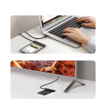 UGREEN Adapter HDD SSD 2.5'' SATA III 3.0 - USB 3.2 Gen 1 (SuperSpeed ​​USB 5 Gbps) schwarz (70609 CM321)