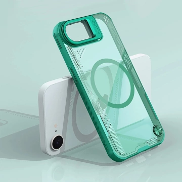 iPhone 16e Hülle Nillkin Iceblade MagSafe Stand Grün