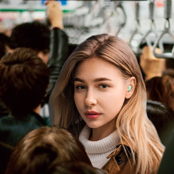 Baseus Encok WM01 TWS kabellose Kopfhörer Grün