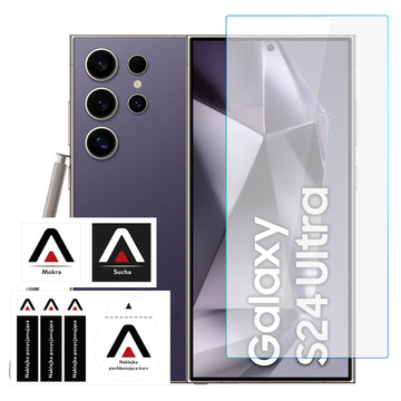 2x Panzerglas für Samsung Galaxy S24 Ultra Displayschutzglas 9H Alogy Pro