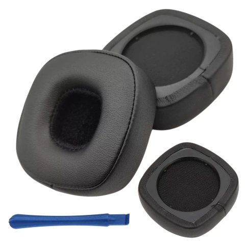 Nauszniki 2x wymienne pady gąbki do słuchawek do MARSHALL MAJOR IV 4 / BLUETOOTH Czarne + urządzenie do demontażu