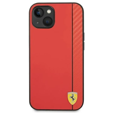 Handyhülle Ferrari FEHCP14MAXRE für Apple iPhone 14 Plus 6.7" rot/rot Hardcase Carbon