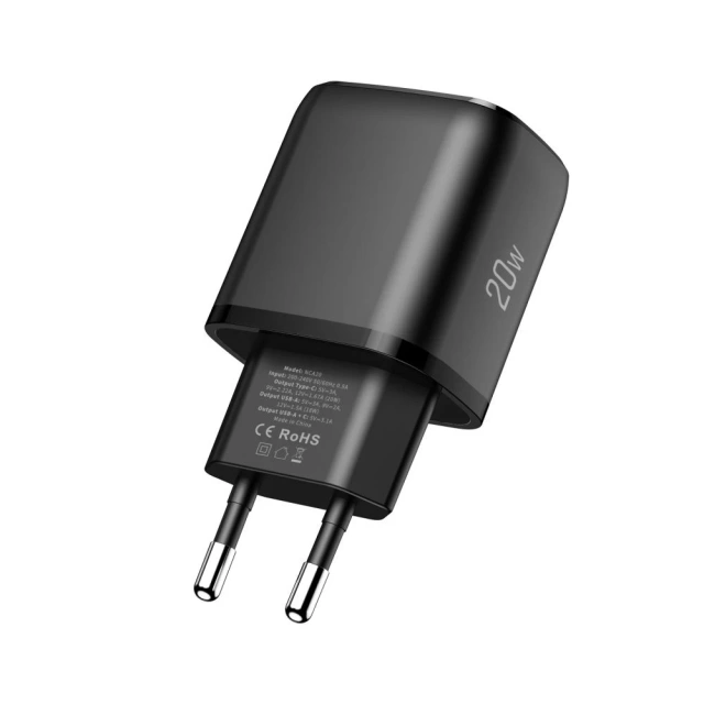 Ładowarka Tech-Protect NCA20 20W 2xUSB PD QC3.0 Czarna