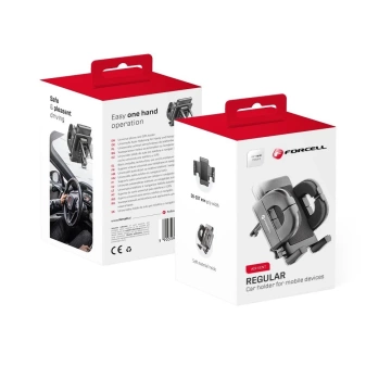 Uchwyt Samochodowy Forcell Regular do Kratki Wentylacyjnej Czarny