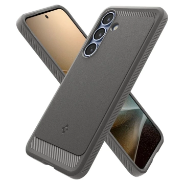 Hülle für Samsung Galaxy S25 Marmorgrau Spigen Rugged Armor Mag MagSafe