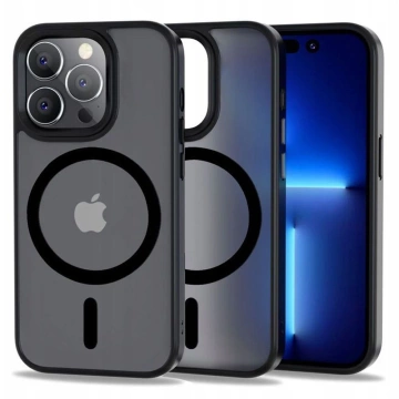 Etui Magmat Magsafe für Apple iPhone 12 Pro Max Mattschwarz