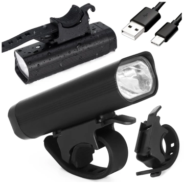 Alogy P12 Fahrradlicht schwarz Fahrradlicht vorne LED-Frontlicht Fahrradbeleuchtung wasserdicht IPX5