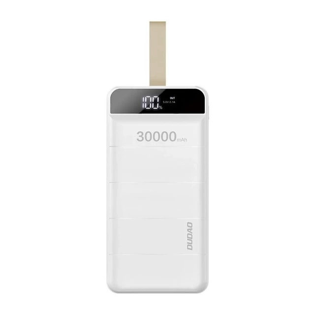 Dudao Powerbank 30000 mAh 3x USB mit LED-Lampe weiß (K8s weiß)