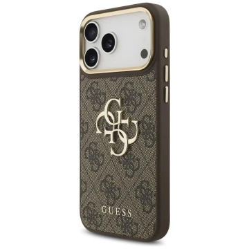 Etui Guess 4G Big Classic Logo Big Strap Metal Buttons do iPhone 17 Pro Max Brązowy