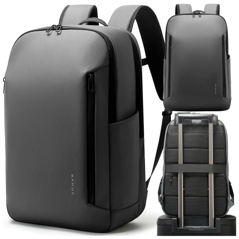 Bange 26L wasserdichter Rucksack für Laptops bis 15,6 Zoll – Geräumig und komfortabel, robust und atmungsaktiv, ideal für Stadt und Reisen, Arbeit und Flugreisen, Unisex – Grau