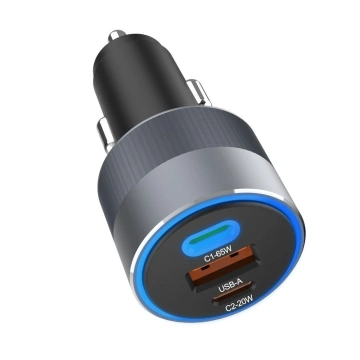 Forcell Autoladegerät 85W 2xUSB-C USB-A Schnellladung