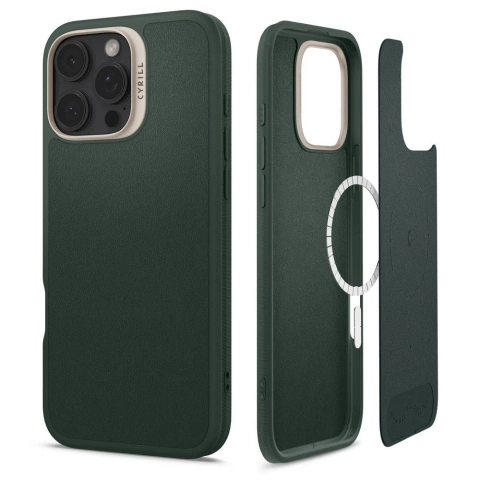 Etui Spigen Cyrill Kajuk Mag MagSafe für iPhone 16 Pro Max Forest Green