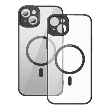 Baseus Frame Protection Set Transparente Magnethülle und gehärtetes Glas für iPhone 14 (Schwarz)