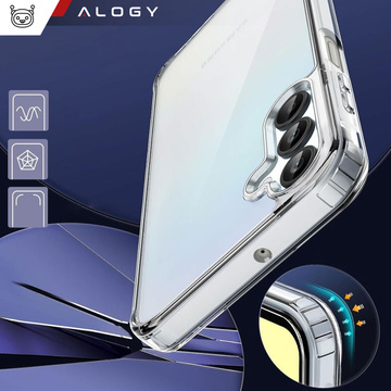 Hülle für Samsung Galaxy A15 4G/5G, Galaxy A25 5G Rückseite Hybrid Clear Case Alogy Transparent