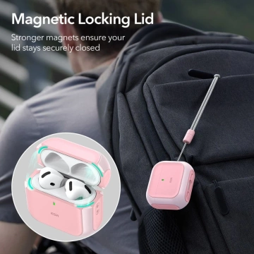 Etui ESR Orbit HaloLock MagSafe do AirPods 4 Różowe