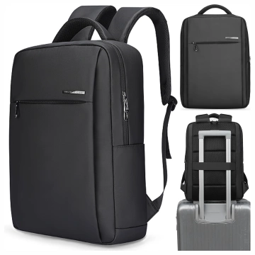 Mark Ryden 15,6" Laptop-Rucksack, Handgepäck, kostenlos, wasserdicht, für Business und Reisen, verstärkt, YKK-Reißverschluss, Oxford-Gewebe, 40 × 30 × 10 cm – Schwarz