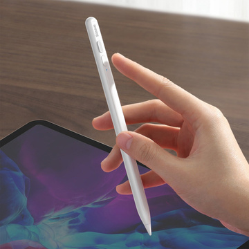 2in1 Baseus Stylus Kapazitiver Eingabestift für Apple iPad Weiß