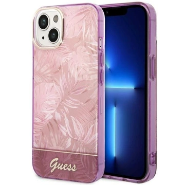 Etui Guess GUHCP14MHGJGHP do Apple iPhone 14 Plus 6,7" różowy/pink hardcase Jungle Collection