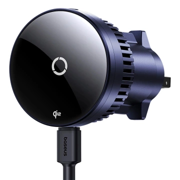 Baseus MagPro Autohalterung mit Qi2.0 15W induktivem Ladegerät für Lüftungsschlitze – Schwarz