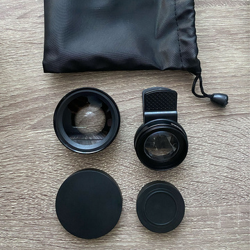 Objektiv Smartphone-Objektiv-Kit 2in1 Alogy Objektivclip 0,45X Makro 12,5X Weitwinkel