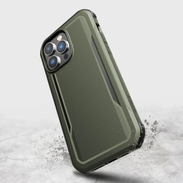Raptic Fort Case iPhone 14 Pro mit gepanzerter MagSafe-Hülle grün
