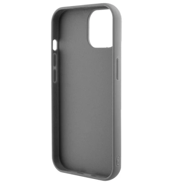 Etui Guess GUHCP15SPSFDGSS für iPhone 15 6,1" Silber/Silber Hardcase Pailletten Script Metal