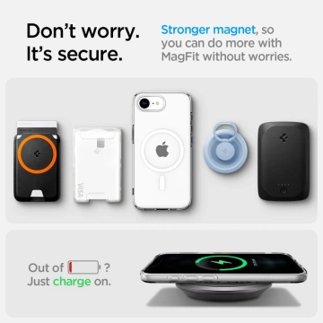 Etui für iPhone 16e Spigen Liquid Crystal Mag MagSafe Clear