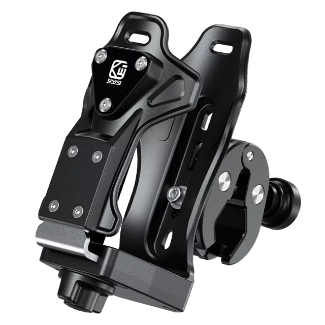Uchwyt Motocyklowy / Rowerowy na Bidon, Butelkę lub Kubek z Blokadą Antykradzieżową, Regulowany 50–90 mm, Na Hulajnogę, Kierownicę i Ramę - Kewig