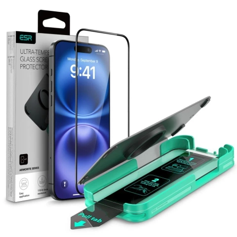 Szkło Hartowane ESR Armorite do iPhone 16 Pro Black