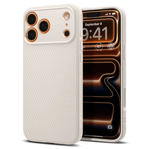 Etui do iPhone 17 Pro Spigen Liquid Air Natural Titanium