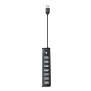 Adapter-Hub Orico PW7U USB auf 7x USB 3.0 Schwarz