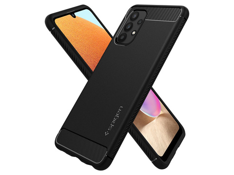 Etui Spigen Rugged Armor für Samsung Galaxy A52s/ A52 LTE/ 5G Mattschwarz