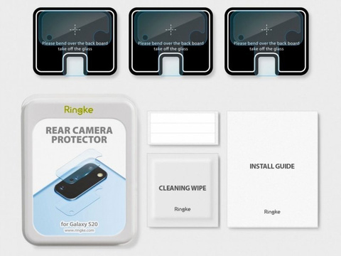 3x Ringke ID Glas für Kameralinse für Samsung Galaxy S20