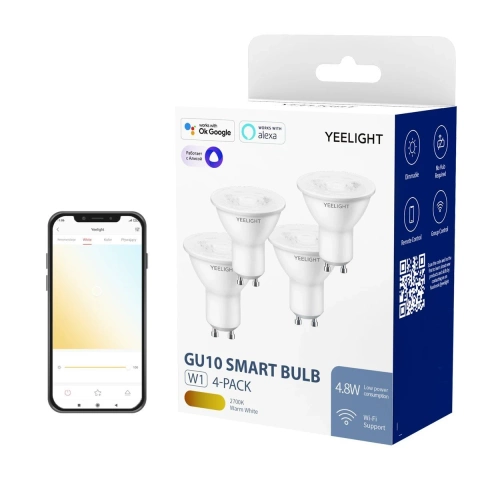 Inteligentna żarówka Yeelight W1 GU10 (ściemnialna) 4szt
