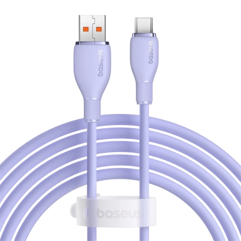 Kabel Baseus Pudding 100W USB-A – USB-C 2 m fioletowy