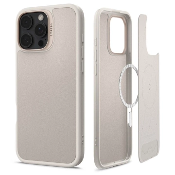 Spigen Cyrill Kajuk Mag MagSafe Hülle für iPhone 16 Pro Max Beige