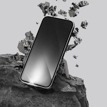 Gehärtetes Glas iPhone 16 Pro Forcell Ultra Clear Glass Schwarz 9H