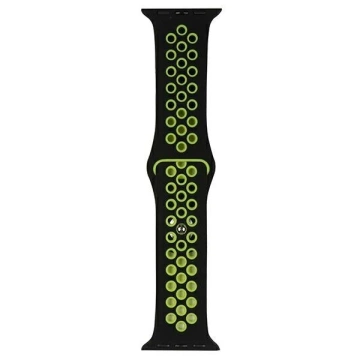 Beline Sport Silikon Smartwatch Armband für Apple Watch 42/44/45/49mm schwarz/lime schwarz/lime
