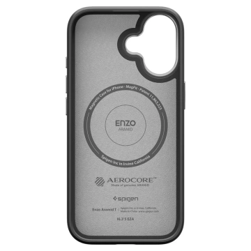 Etui do iPhone 17 Spigen Enzo Aramid ”T” Mag MagSafe Black/Silver