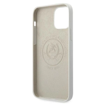 US Polo USHCP12LSLHRWH Handyhülle für Apple iPhone 12 Pro Max weiß/weiße Silikonkollektion
