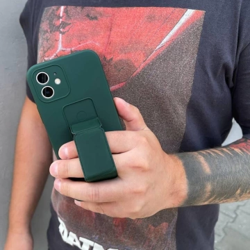 Wozinsky Kickstand Case Silikonhülle mit Ständer für iPhone 13 hellblau