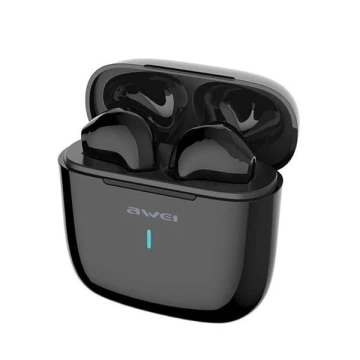 AWEI Bluetooth 5.0 T26 TWS kabellose Kopfhörer-Dockingstation Schwarz