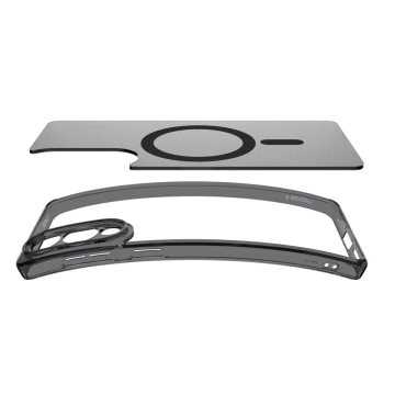 Spigen Ultra Hybrid Mag Case mit MagSafe für Samsung Galaxy S25 Edge - Schwarz Durchscheinend